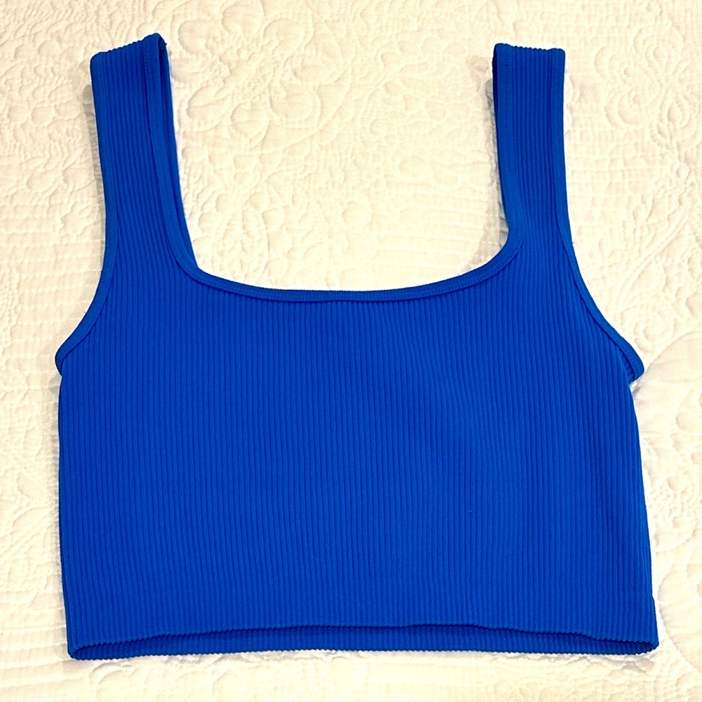 Zara Ribbed Crop Tank Top